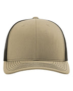 Richardson 112, Snapback Trucker Cap, Khaki/ Coffee