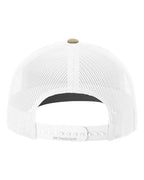 Richardson 112, Snapback Trucker Cap, Khaki/ White