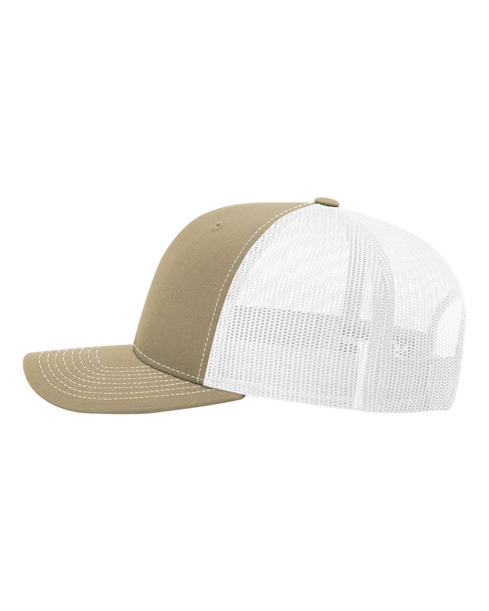 Richardson 112, Snapback Trucker Cap, Khaki/ White