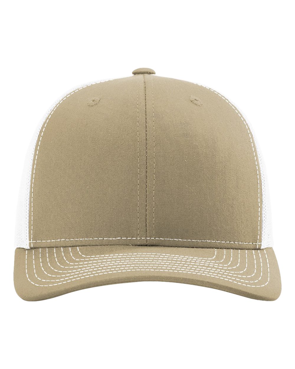 Richardson 112, Snapback Trucker Cap, Khaki/ White