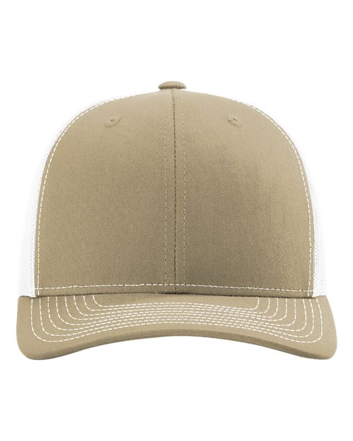 Richardson 112, Snapback Trucker Cap, Khaki/ White