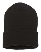 YP Classics 1501KC, Cuffed Beanie, Black