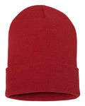 YP Classics 1501KC, Cuffed Beanie, Red