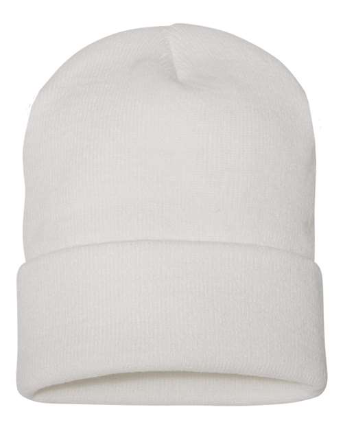 YP Classics 1501KC, Cuffed Beanie, White