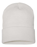 YP Classics 1501KC, Cuffed Beanie, White