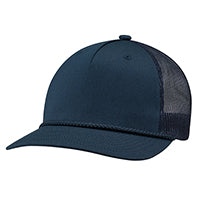 Polycotton / Polyester Mesh 5160M, Ajm 5 Panel Constructed Pro-round-five (mesh Back), Navy
