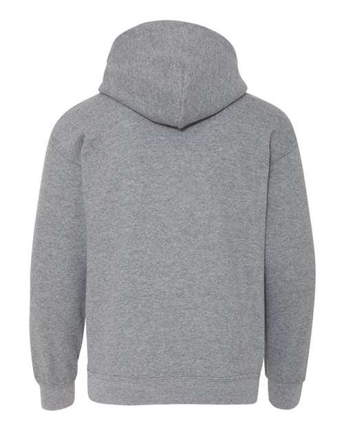Gildan 557, 18500b Youth Heavy Blend Hooded Sweatshirt, Graphite Heather