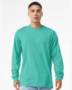 BELLA + CANVAS 3501, T-Shirts - Long Sleeve, Teal