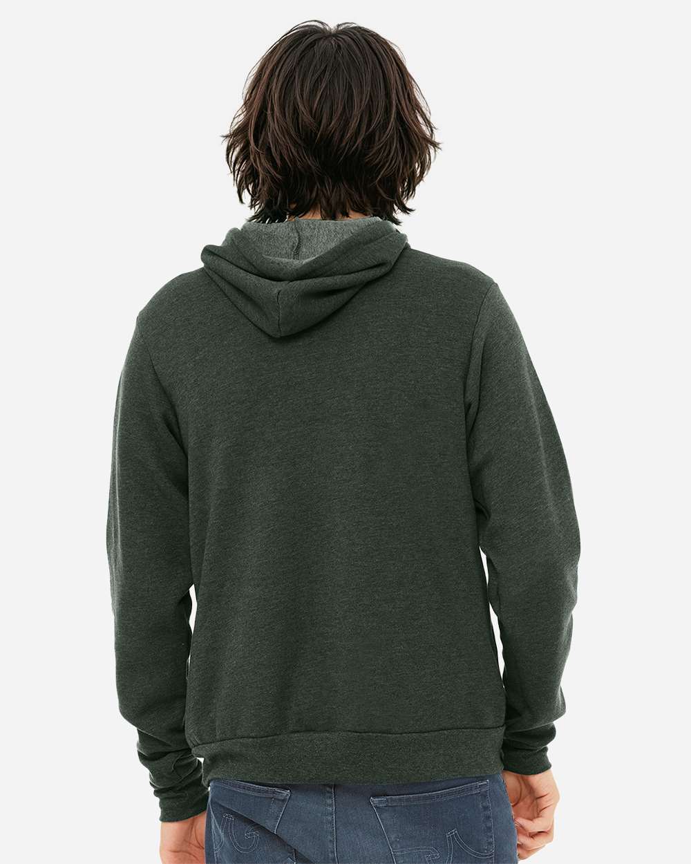 BELLA + CANVAS 3719, Fleece - Premium - Hood, Heather Forest