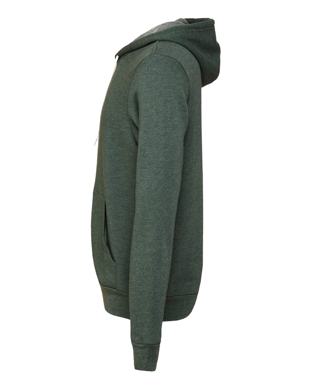 BELLA + CANVAS 3739, Fleece - Premium - Hood, Heather Forest