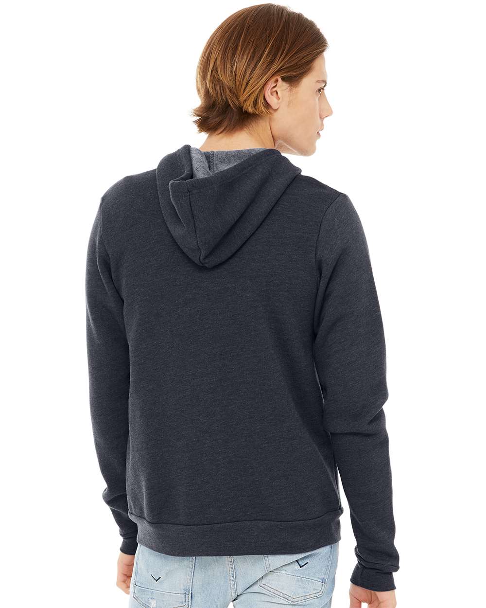BELLA + CANVAS 3739, Fleece - Premium - Hood, Heather Navy