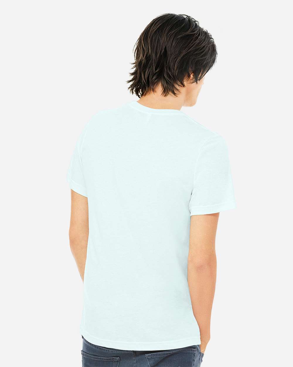 BELLA + CANVAS 3413, T-Shirts - Premium, Ice Blue Triblend