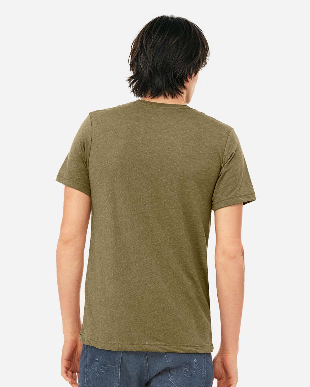 BELLA + CANVAS 3413, T-Shirts - Premium, Olive Triblend