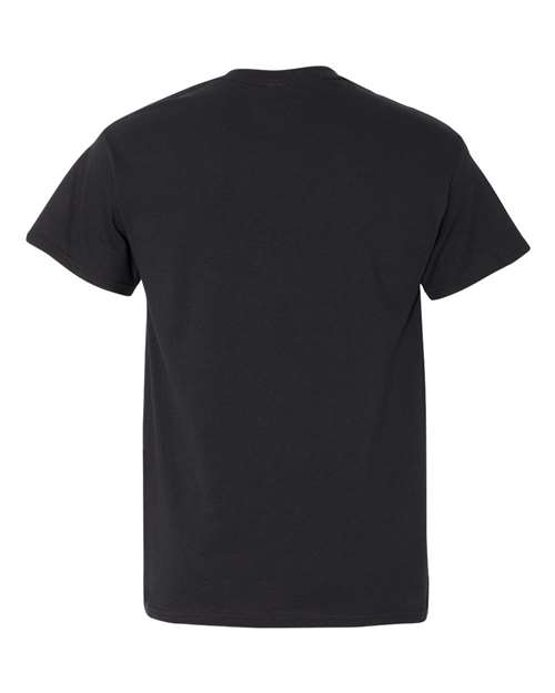 Gildan 4467, 5300 Unisex Heavy Cotton Pocket T-shirt, Black