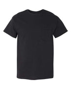 Gildan 4467, 5300 Unisex Heavy Cotton Pocket T-shirt, Black