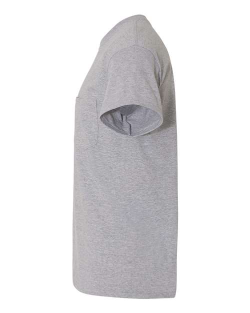 Gildan 4467, 5300 Unisex Heavy Cotton Pocket T-shirt, Sport Grey
