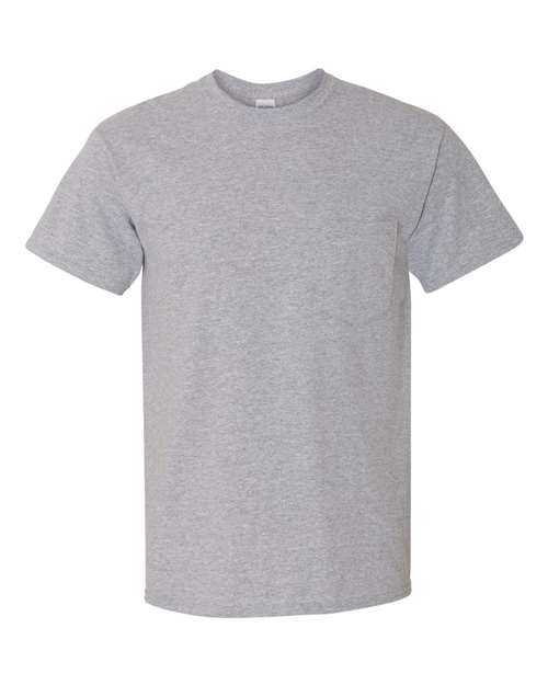 Gildan 5300, Unisex Heavy Cotton Pocket T-shirt, Sport Grey