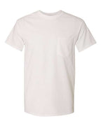 Gildan 5300, Unisex Heavy Cotton Pocket T-shirt, White