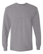 Gildan 8400, Unisex Dryblend 50/50 Long Sleeve T-shirt, Graphite Heather
