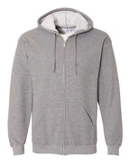 Gildan 415, 18600 Unisex Heavy Blend Full-zip Hooded Sweatshirt, Graphite Heather