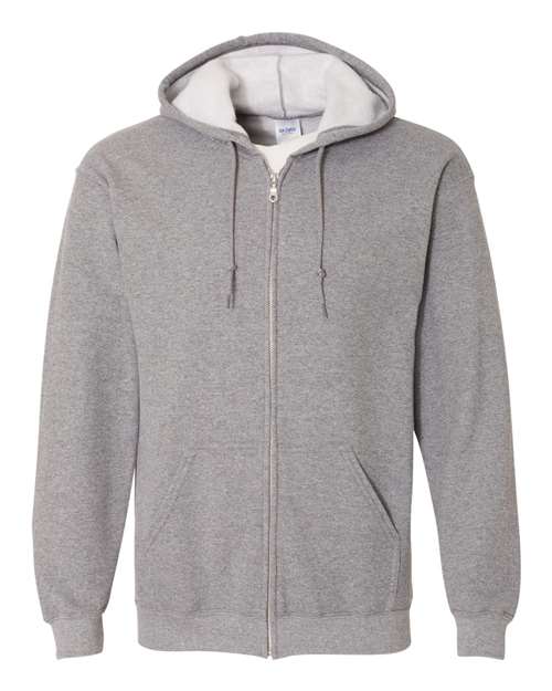 Gildan 415, 18600 Unisex Heavy Blend Full-zip Hooded Sweatshirt, Graphite Heather