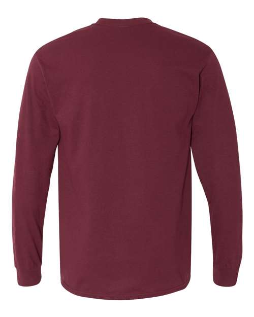Gildan 5400, Unisex Heavy Cotton Long Sleeve T-shirt, Maroon