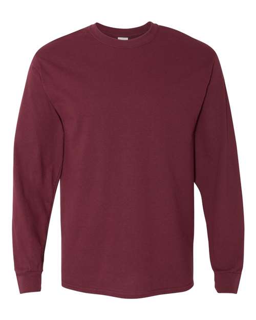 Gildan 5400, Unisex Heavy Cotton Long Sleeve T-shirt, Maroon