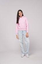 Milltex Sportswear 527, Youth Unisex Mid Weight Promo Hoodie, Light Pink