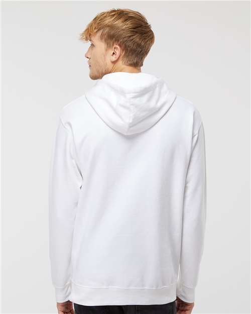 Independent Trading Co. SS4500, Unisex Midweight Hooded Sweatshirt, White