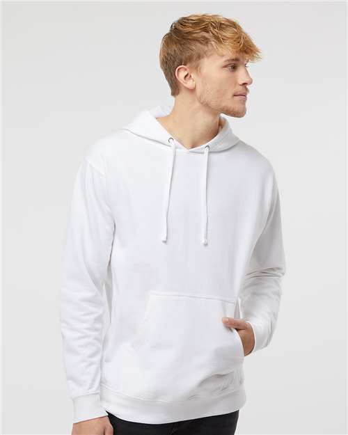Independent Trading Co. SS4500, Unisex Midweight Hooded Sweatshirt, White