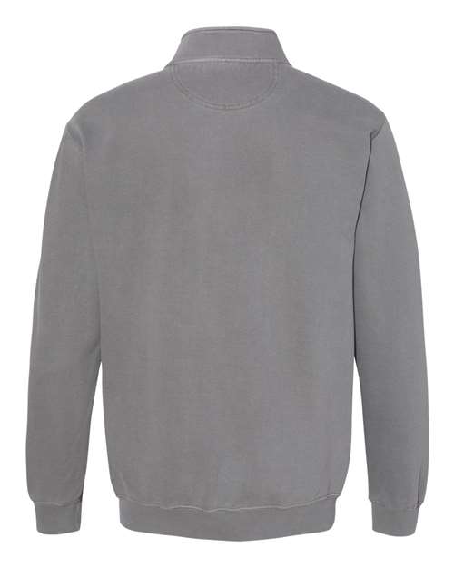 Comfort Colors 1580, Unisex Garment-dyed Quarter-zip Sweatshirt, Grey
