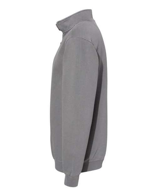 Comfort Colors 1580, Unisex Garment-dyed Quarter-zip Sweatshirt, Grey