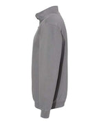 Comfort Colors 1580, Unisex Garment-dyed Quarter-zip Sweatshirt, Grey