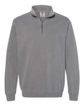 Comfort Colors 1580, Unisex Garment-dyed Quarter-zip Sweatshirt, Grey