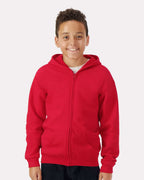 Gildan 562, 18600b Youth Heavy Blend Full-zip Hooded Sweatshirt, Gildan 18600B Youth Heavy Blend Full-Zip Hooded Sweatshirt