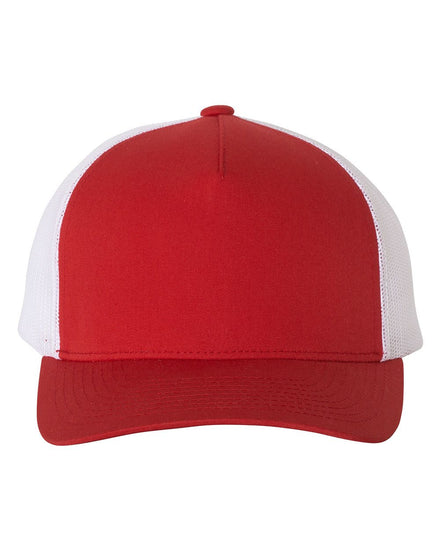 YP Classics 6506, Five-panel Retro Trucker Cap, Black