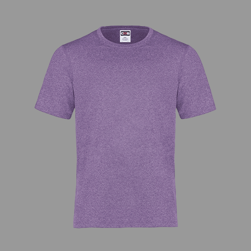 CX2 S05930, - Riviera - Adult Performance Crewneck T-shirt, Purple Heather