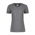 CX2 S05931, - Riviera - Ladies Performance Crewneck T-shirt, Black Heather