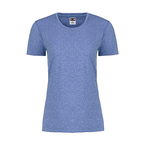 CX2 S05931, - Riviera - Ladies Performance Crewneck T-shirt, Blue Heather