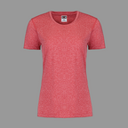 CX2 S05931, - Riviera - Ladies Performance Crewneck T-shirt, Red Heather