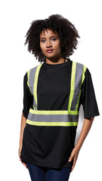 CX2 S05945, - Primeguard - Adult Hi-vis T-shirt, Black