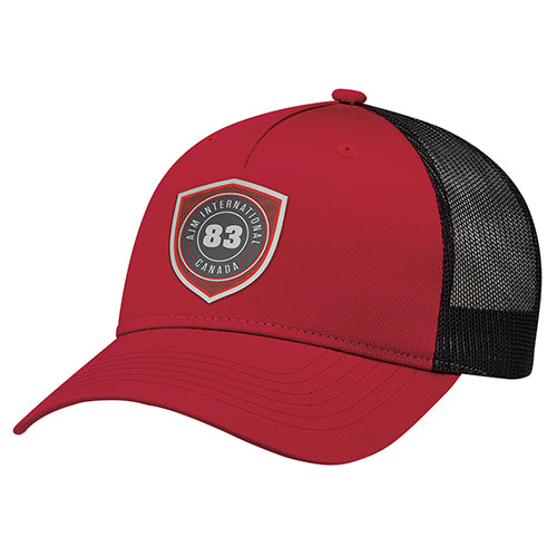 Polycotton / Polyester Mesh 5960M, Ajm 5 Panel Constructed Full-fit-five (mesh Back), Black