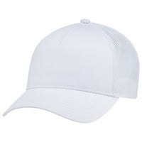 Polycotton / Polyester Mesh 5970L, Ajm 5 Panel Constructed Full-fit-five, White