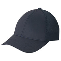 Polycotton / Polyester Mesh 5C390M, Ajm 6 Panel Constructed Contour (mesh Back), Black