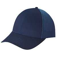 Polycotton / Polyester Mesh 5C390M, Ajm 6 Panel Constructed Contour (mesh Back), Moss Bone