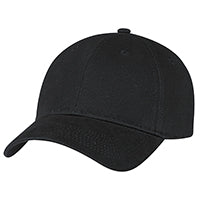 AJM International 5D630M, 6 Panel Constructed Full-fit, Buckram Laminated Front Panels With Pro-stitch, Pre-curved Peak With 8, Black
