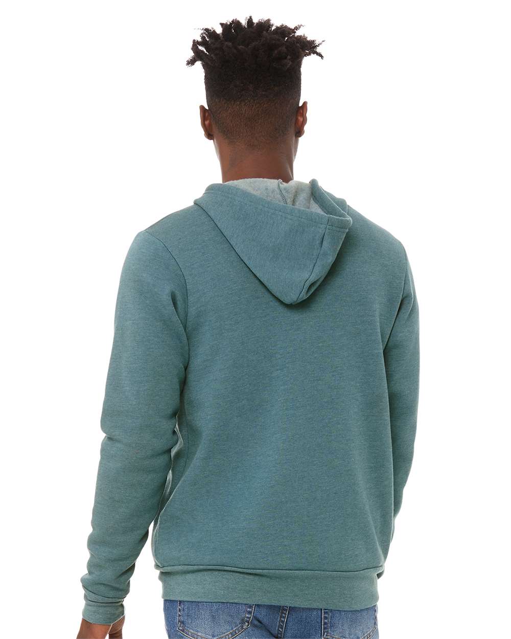 BELLA + CANVAS 3739, Fleece - Premium - Hood, Heather Deep Teal