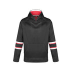 CX2 L0617Y, - Dangle - Youth Pullover Hockey Lace Hooded Sweatshirt, Black/Red/White