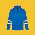 CX2 L0617Y, - Dangle - Youth Pullover Hockey Lace Hooded Sweatshirt, Blue/White