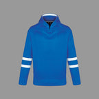 CX2 L0617Y, - Dangle - Youth Pullover Hockey Lace Hooded Sweatshirt, Blue/White